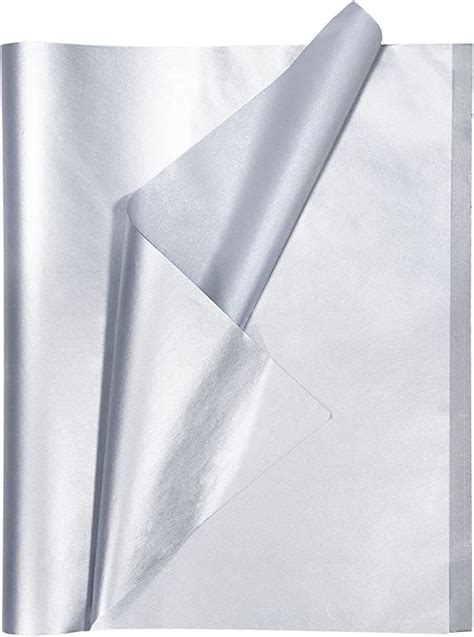 metallic tissue sheets|metallic silver tissue paper.